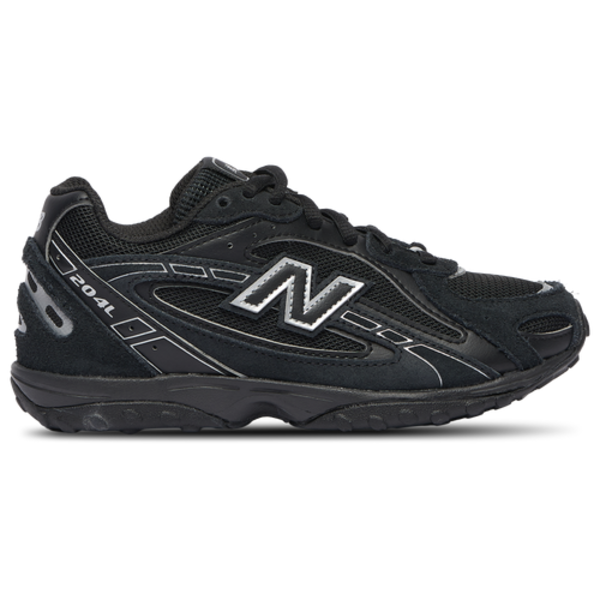 New Balance Boys' Preschool 204L Running Shoe, Size 2.5 - Black Suede