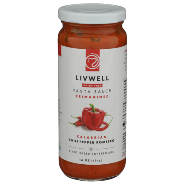 Livwell Foods Calabrian Chili Pepper Romesco Plant-Based Pasta
