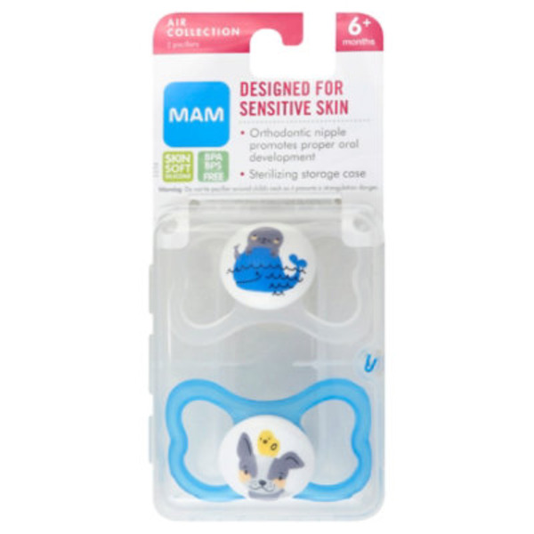 MAM Pacifiers, Air Collection, 6+ Months