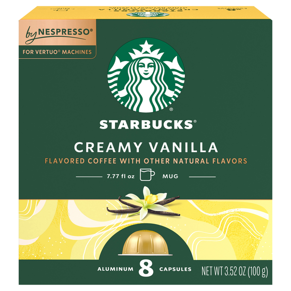 Starbucks Coffee, Creamy Vanilla, Aluminum Capsules