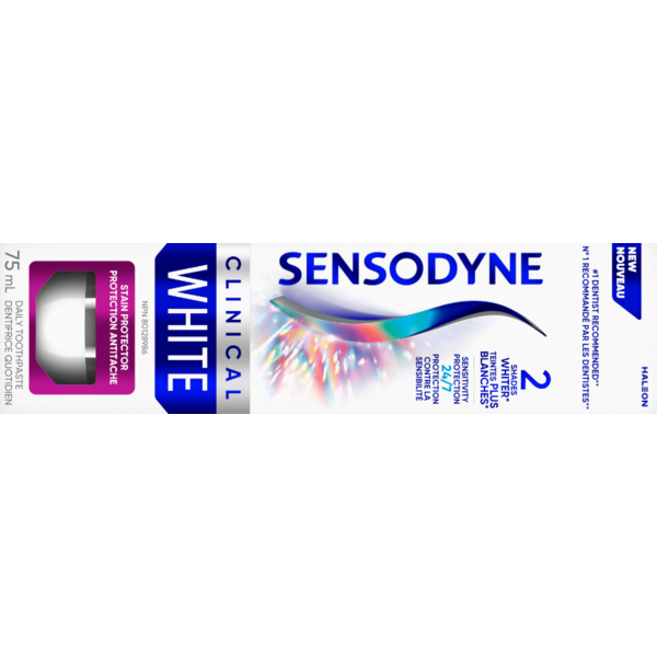 Sensodyne Clinical White Stain Protector Toothpaste Same-Day Delivery ...