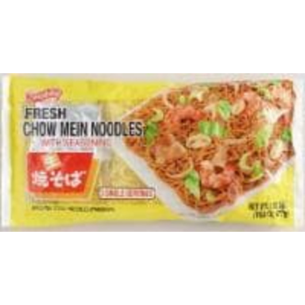 Shirakiku Chow Mein Noodles, Fresh, with Seasoning