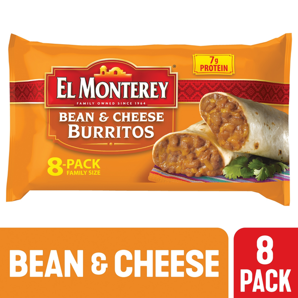 El Monterey Burritos, Bean & Cheese, Family Size