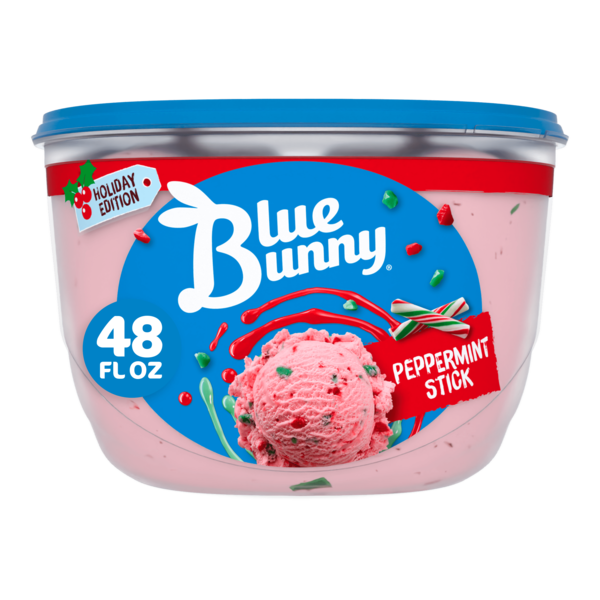 Blue Bunny Holiday Peppermint Stick Frozen Dessert Same-Day Pickup