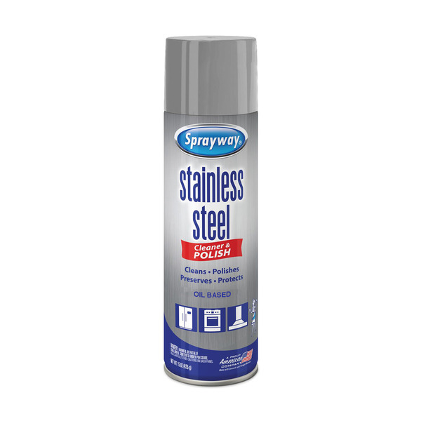 Sprayway Polish & Cleaner, Stainless Steel