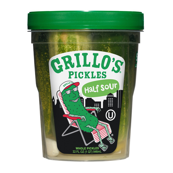 Grillo's Pickles Half Sour Wholes Same-Day Delivery or Pickup