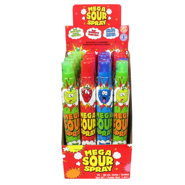 Exclusive Brands Super Sour Spray Bottles Candy