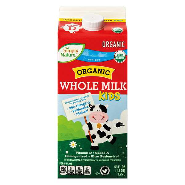 Simply Nature Organic Whole Milk Kids