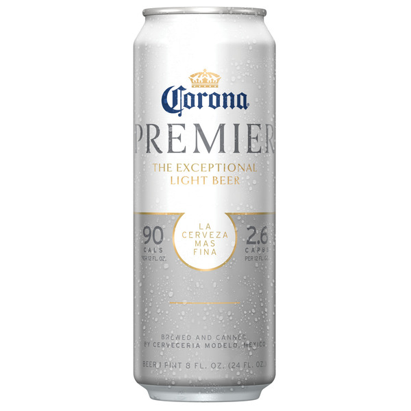 Corona Premier Mexican Lager Import Lower Calorie* Light Beer Can