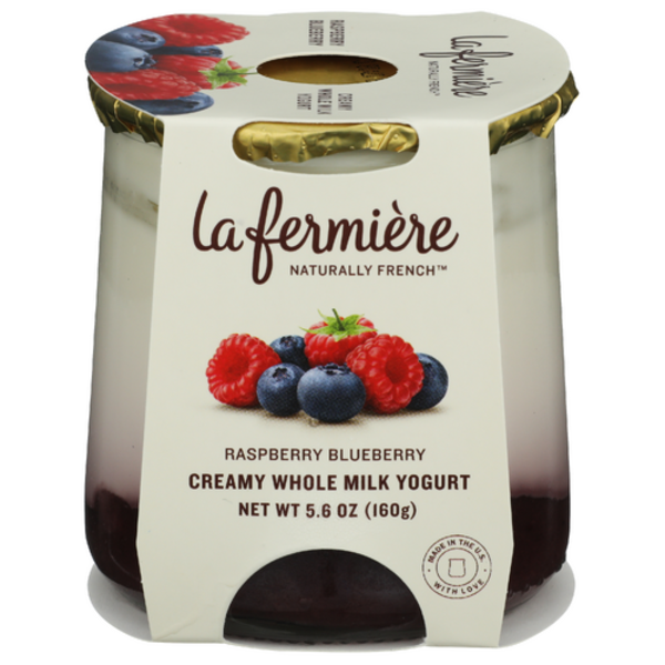 La Fermiere Naturally French Raspberry Blueberry Creamy Whole Milk
