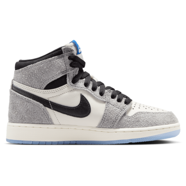 Nike Air 1 Retro High OG, Size 5 - Cool Grey & Sail