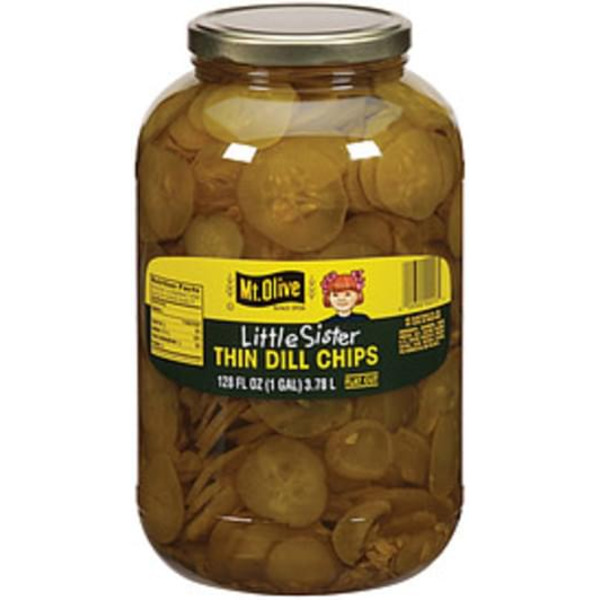 Mt. Olive Little Sister - Thin Dill Pickle Chips - gallon