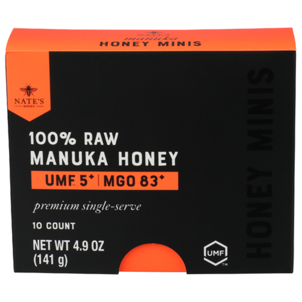 Nature Nate's Manuka Honey UMF 5+ MGO 83+ 10 Pack