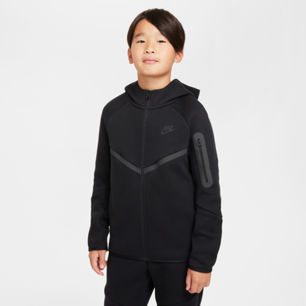 Nike Boys' Tech Fleece Full-Zip Sweatshirt - Black
