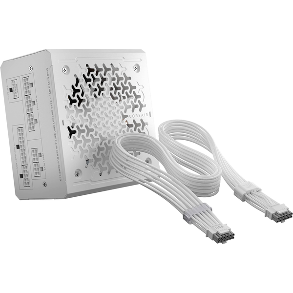 CORSAIR RM850e 850W Cybenetics Platinum Fully Modular ATX 3.1 & PCIe 5.1 Power Supply with ThermalProtect 12V-2x6 Cable - White