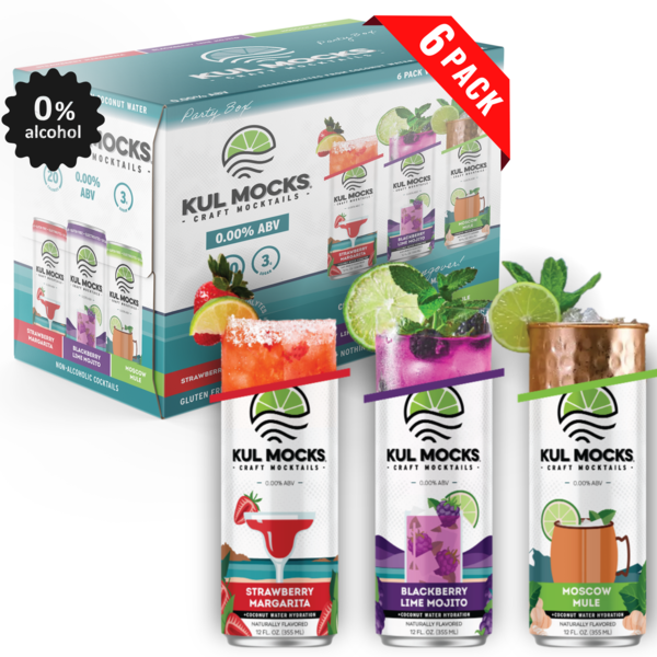 KUL MOCKS Non Alcoholic Mocktails, Variety Pack Same-Day Delivery