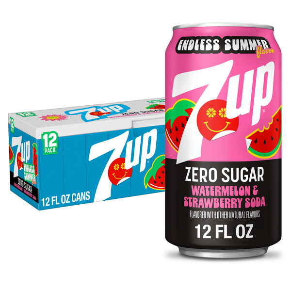 7UP Watermelon Strawberry Zero Sugar Same-Day Delivery or Pickup