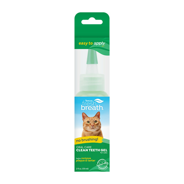 Tropi Clean Fresh Breath No Brushing Clean Teeth Dental & Oral Care Gel for Cats