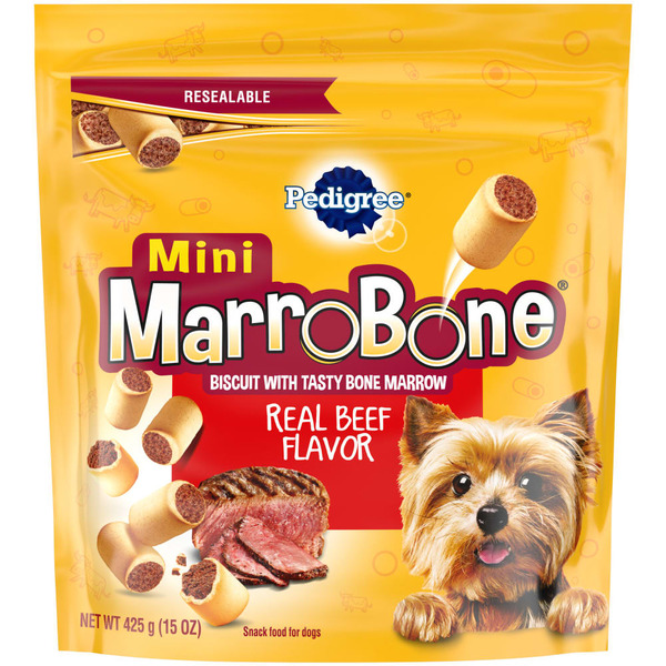 Pedigree Marrobone Small Dog Treats Real Beef Flavor Crunchy Dog Biscuit