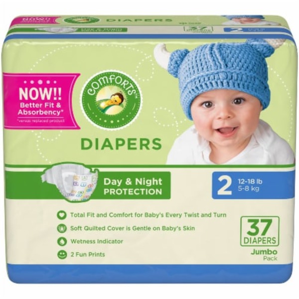 comforts diapers size 2
