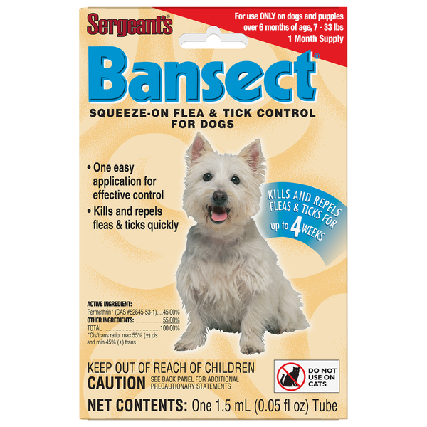 Sergeant's Flea & Tick Control, for Dogs, Squeeze-On Same