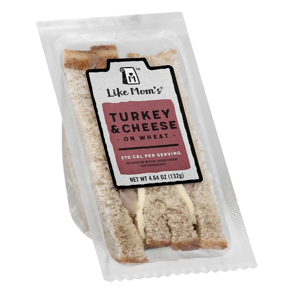 Mom's Turkey And Cheese On Wheat Bread Wedge Sandwich (4.64 oz) Instacart