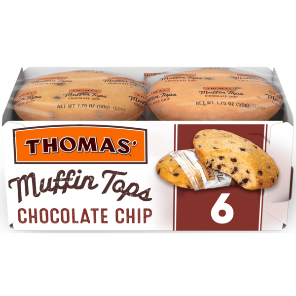 Thomas’ 6 ct, Chocolate Chip, Muffin Tops, Muffin Tops, 10.5 oz