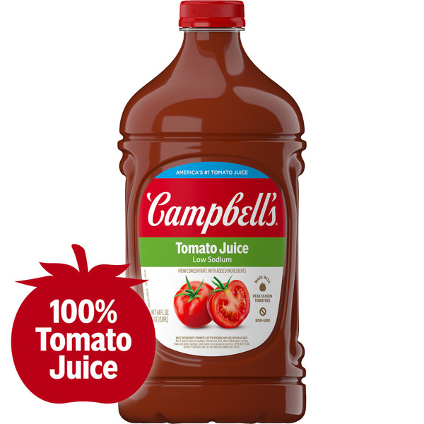 Campbell's Low Sodium 100% Tomato Juice Same-Day Delivery or