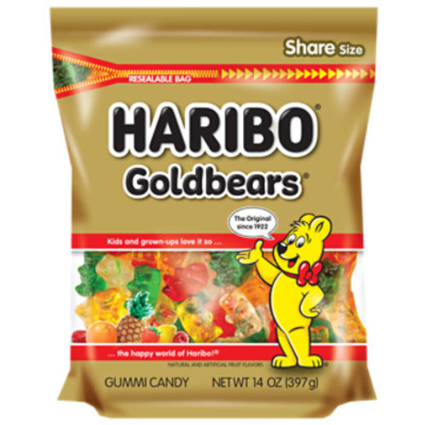HARIBO Goldbears Gummi Candy Share Size