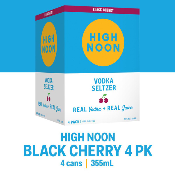 High Noon Vodka Seltzer Black Cherry Same-Day Delivery or Pickup