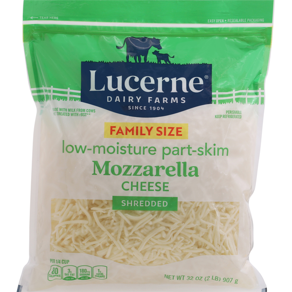 Lucerne Cheese Shredded Low-Moisture Mozzarella Part-Skim