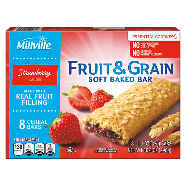 Millville Strawberry Fruit & Grain Bar