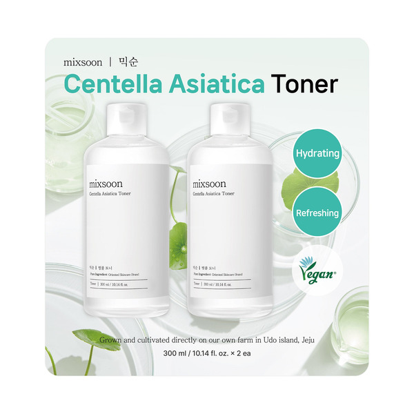 Mixsoon Centella Asiatica Toner 10.14 fl oz, 2-pack