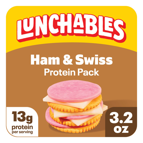 Lunchables Ham & Swiss Cheese with Crackers Kids Lunch Snack Kit