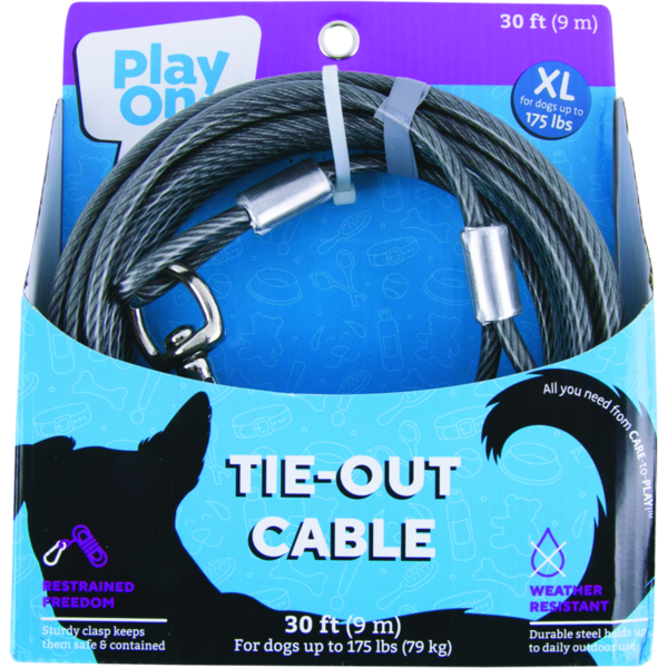 Play On Pet Tie Out Cable, XL