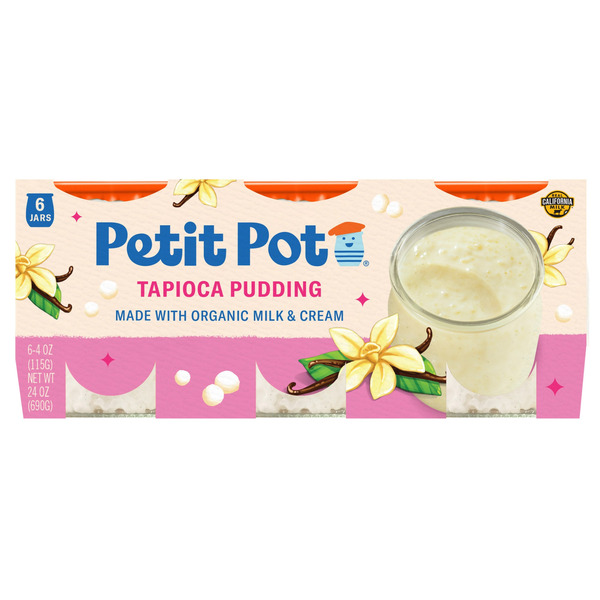 Petit Pot Tapioca Pudding, 4 oz, 6-count