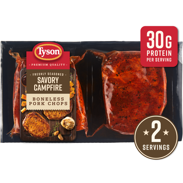 Tyson Pork Chops, Savory Campfire Same-Day Delivery or Pickup