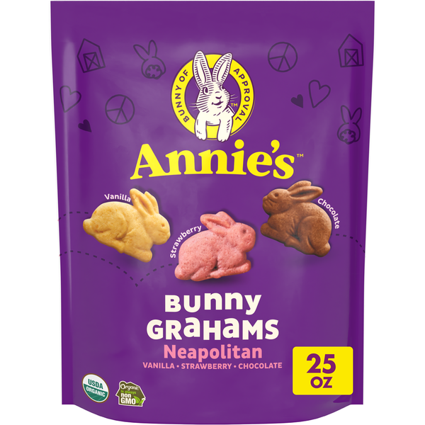 Annie's Organic Bunny Grahams Crackers, 25 oz Same-Day Delivery