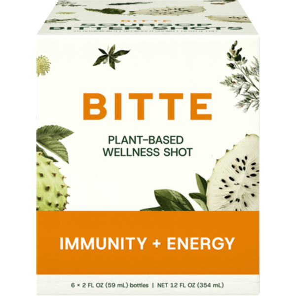 Bitte Soursop Bitters Immunity + Energy Soursop Bitter Wellness Shot 6 Pack Case