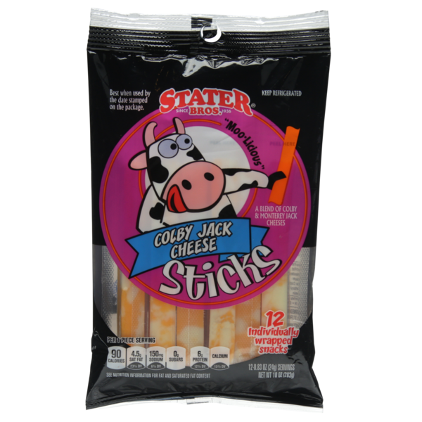 Stater Bros Colby Jack Blend Of Colby & Monterey Jack Cheese Sticks (10