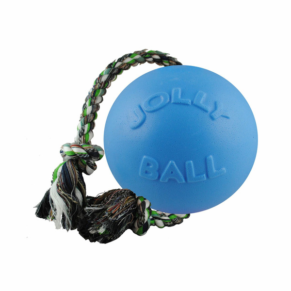 Jolly Pets Romp-N-Roll Dog Toy - Baby Blue