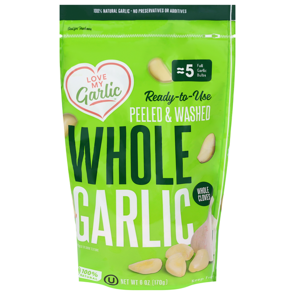 Love My Garlic Whole Peeled & Washed Garlic Same-Day Delivery or
