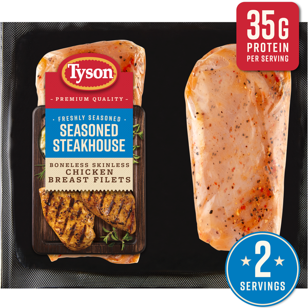 Tyson Chicken Breast Filets, Seasoned Steakhouse
