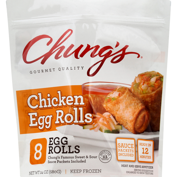 Chung's Egg Rolls, Chicken (8 each) Instacart
