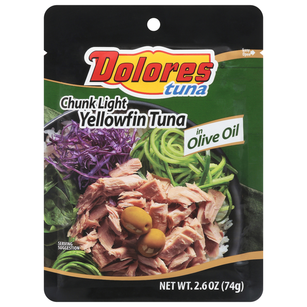 Dolores Tuna, in Olive Oil, Yellowfin, Chunk Light