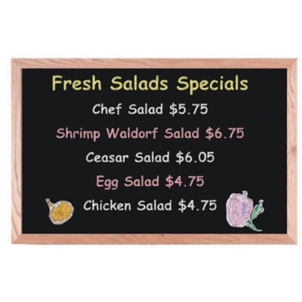 Aarco - Chalkboard, 36"W x 24"H, with chalk and eraser