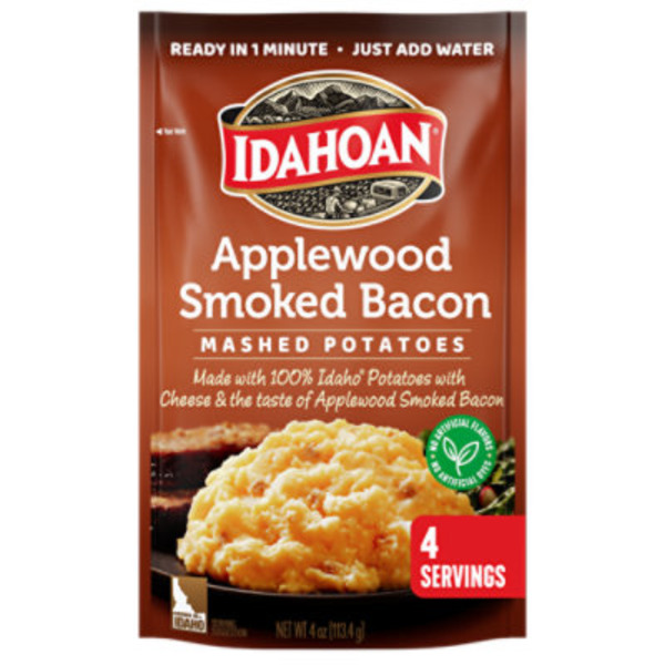 Idahoan® Idahoan Applewood Smoked Bacon Mashed Potatoes, 4 oz Pouch