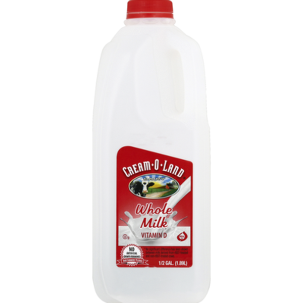 Cream-O-Land - Whole Milk, 0.5 Gal