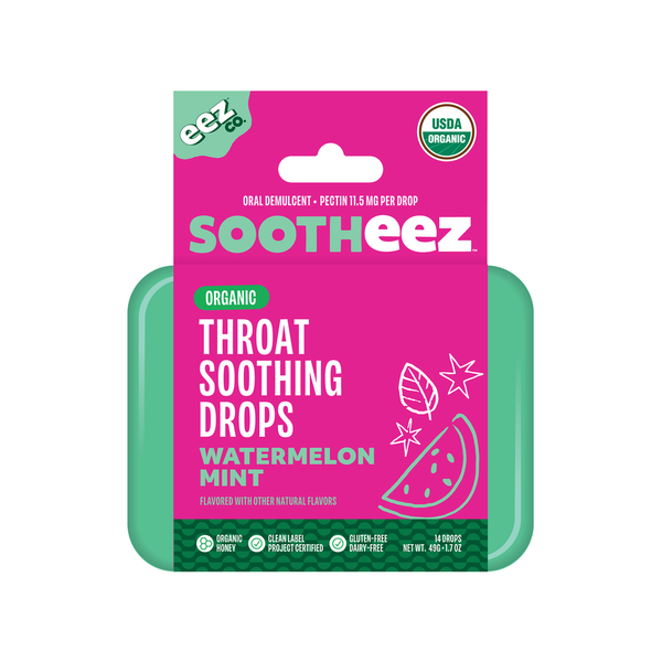 Sootheez Organic Throat Soothing Drops, Watermelon Mint Same-Day