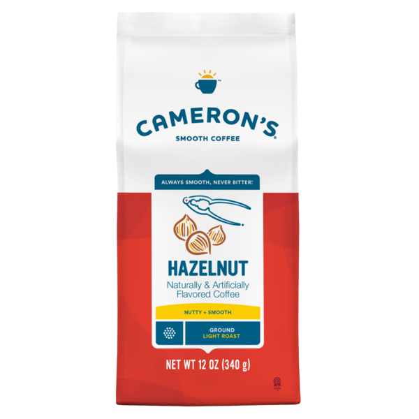 Cameron's Coffee Bag, Flavored, Hazelnut Light Roast Ground Coffee
